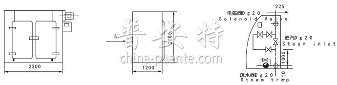 药用型GMP烘箱安装示意图